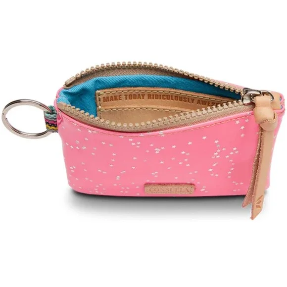 NEW CONSUELA shine pouch in neon pink - Picture 2 of 5